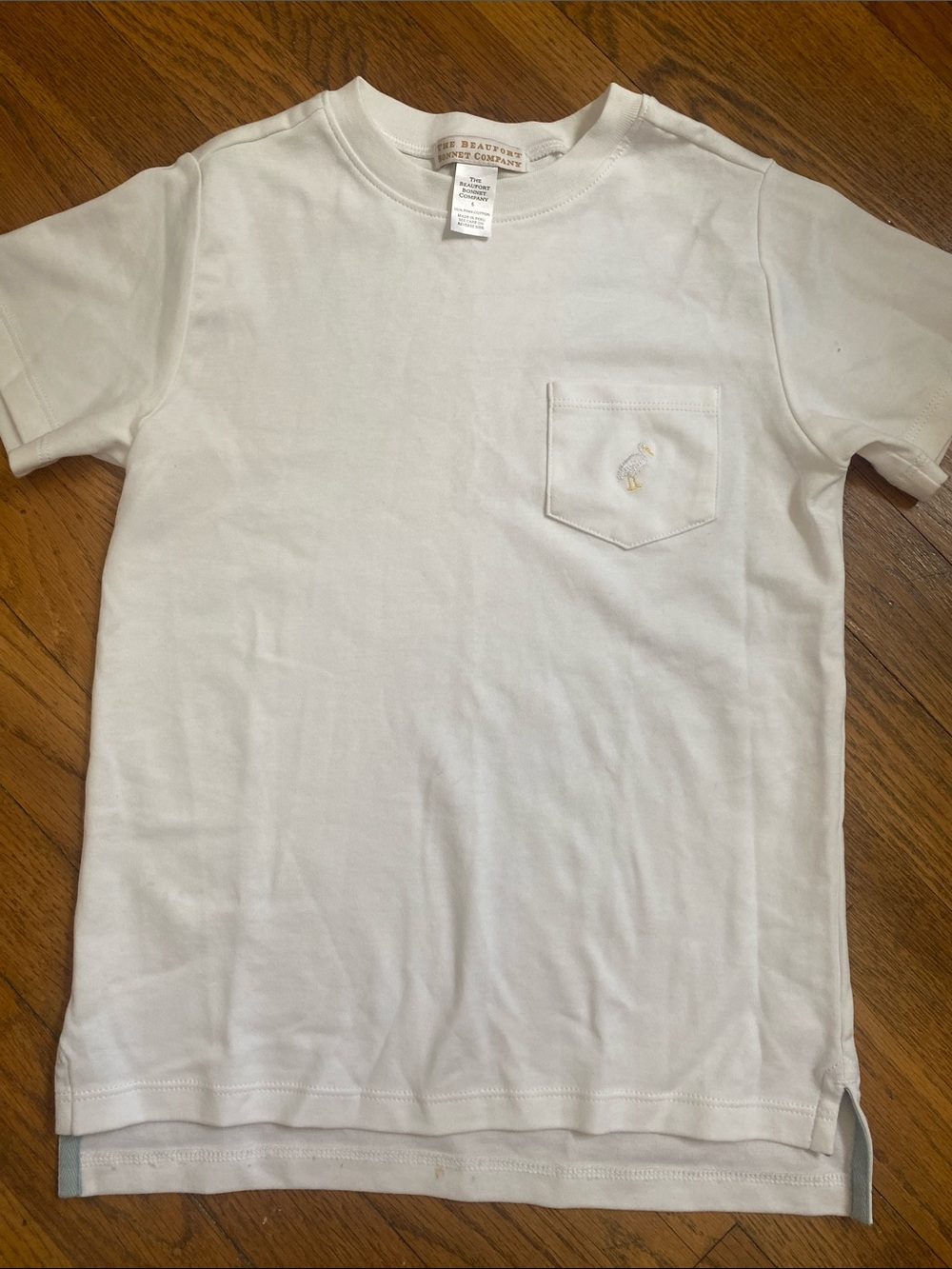 Beaufort Bonnet white Carter Crewneck short boys size 6